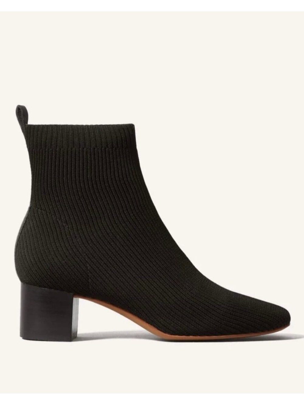 Everlane the Glove Knit Ankle Boot with Block Heel Size 9